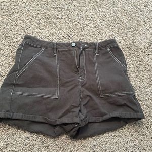 Olive green shorts